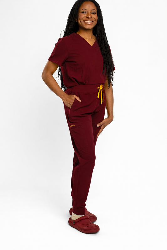 MAROON SCRUB SET