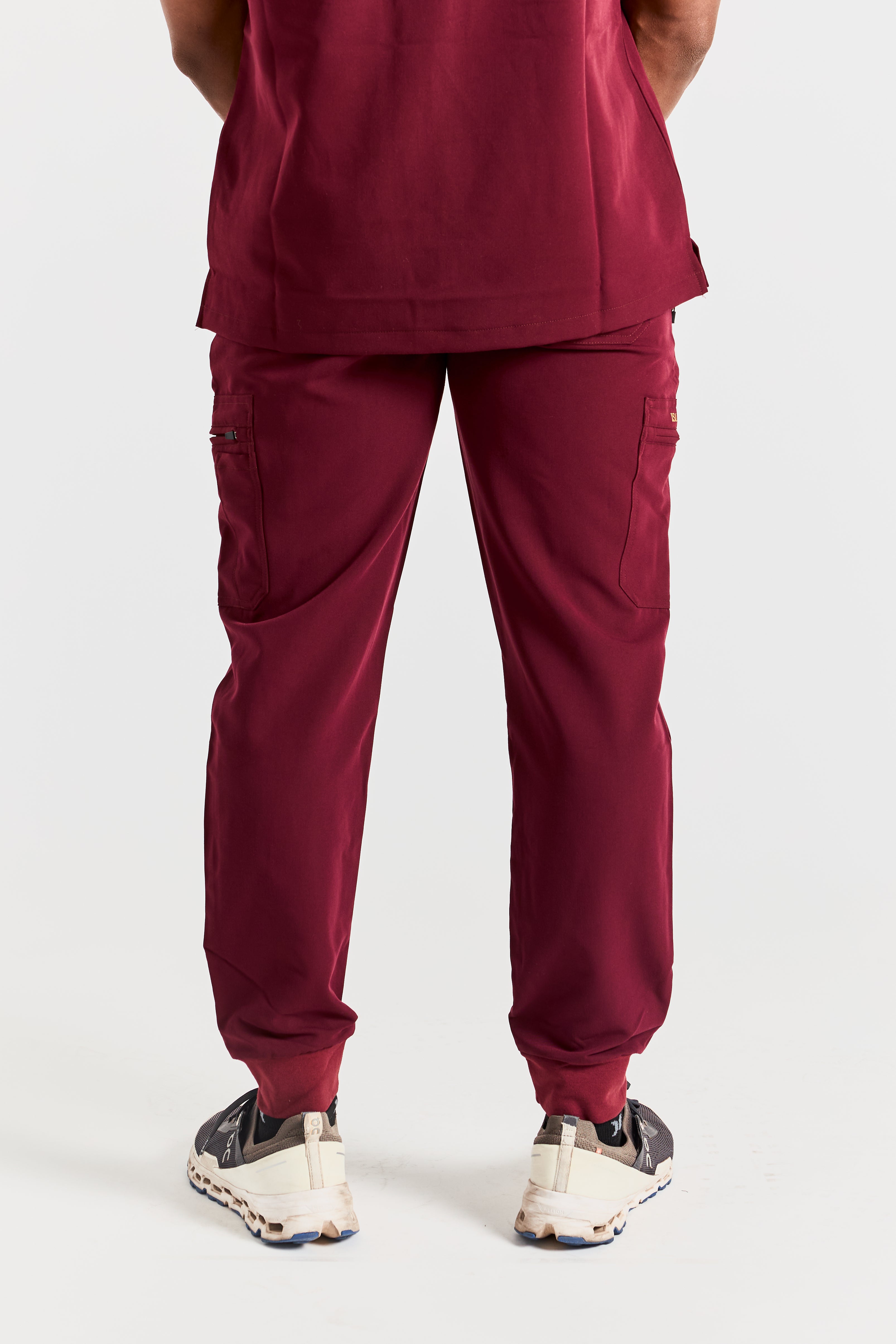 CHOSEN IN MAROON SCRUB SET