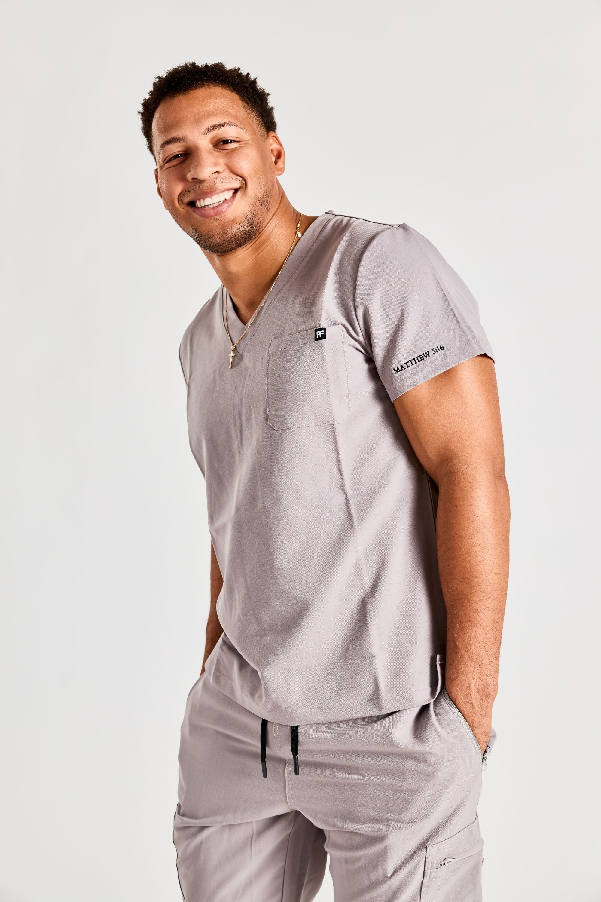 ROOTED IN GRAY SCRUB SET