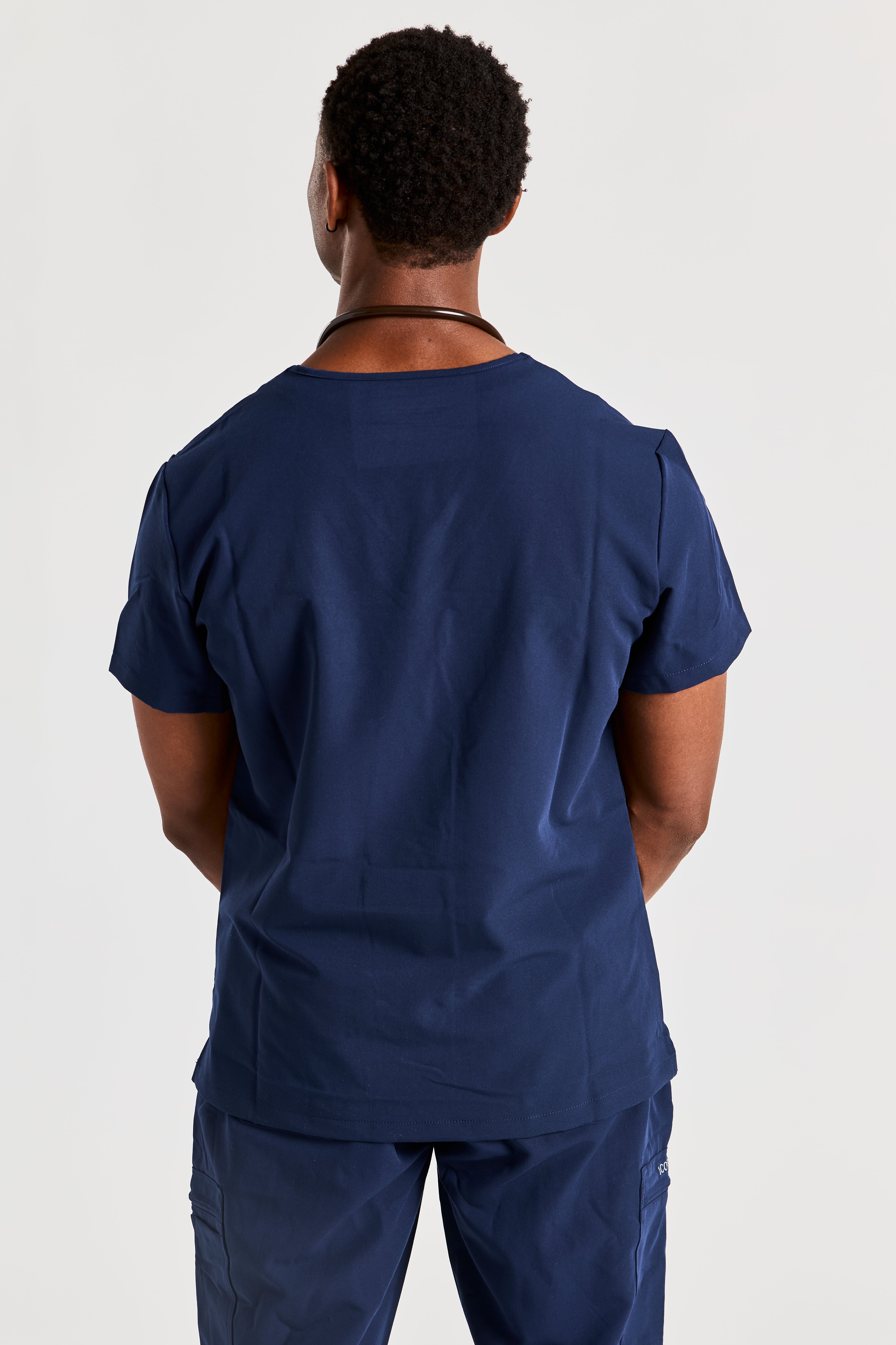 ANCHORED IN NAVY BLUE SCRUB SET